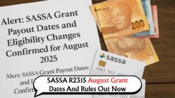 Discover the Latest: SASSA August 2025 Grant Dates and New Rules Unveiled