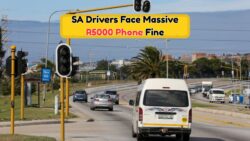 South Africa’s Toughest Driving Rule Unveiled: R5,000 Fine for Using Phone at Traffic Lights!