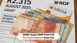 SASSA Announces Full Provincial Schedule: R2,315 Grant Payments Set for August 2025