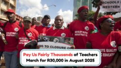 August 2025: South African Teachers Demand R30,000 Salaries in Nationwide Strike